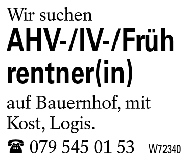 AHV-/IV-/Frührentner(in)