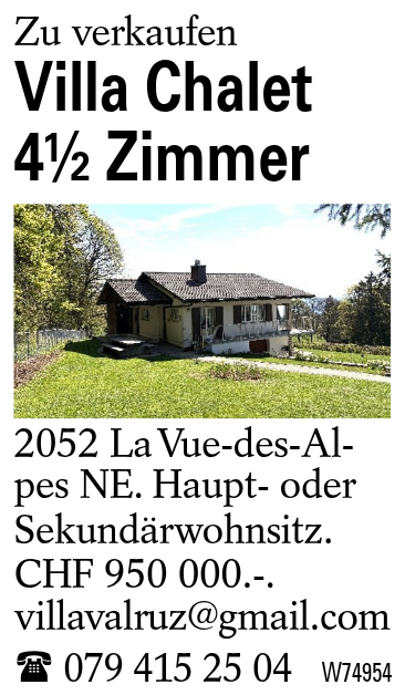 Villa Chalet 4½ Zimmer