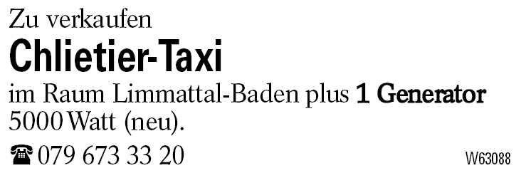 Chlietier-Taxi