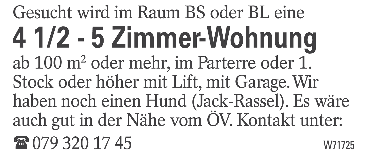 4 1/2 - 5 Zimmer-Wohnung