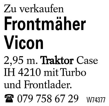 Frontmäher Vicon