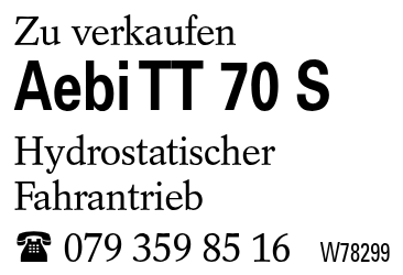 Aebi TT 70 S