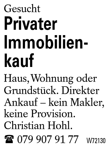 Privater Immobilienkauf
