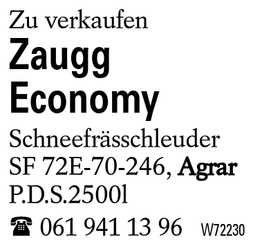 Zaugg Economy