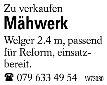 Mähwerk