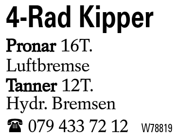 4-Rad Kipper