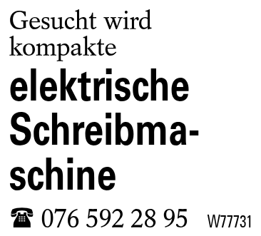 elektrische Schreibmaschine