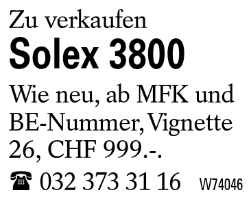 Solex 3800
