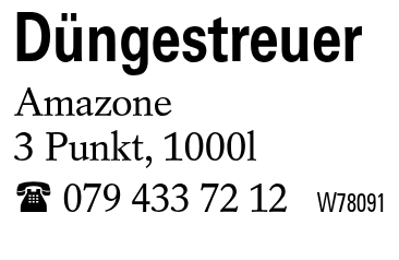 Düngestreuer