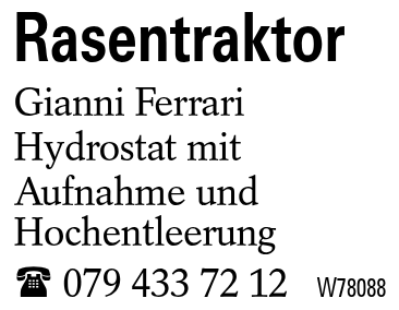 Rasentraktor