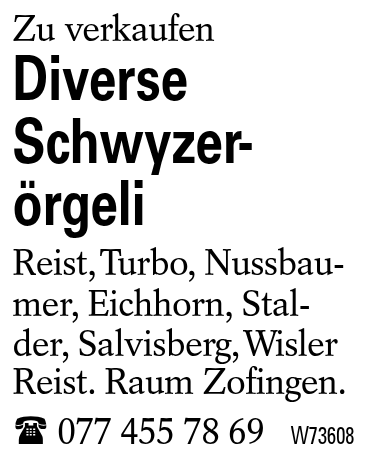 Diverse Schwyzer-örgeli