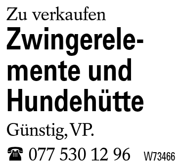 Zwingerelemente und Hundehütte