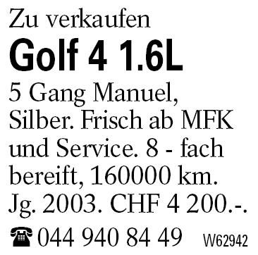 Golf 4 1.6L