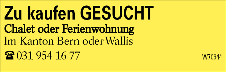 Zu kaufen GESUCHT