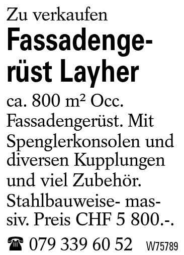 Fassadengerüst Layher