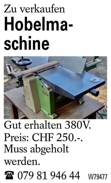 Hobelmaschine
