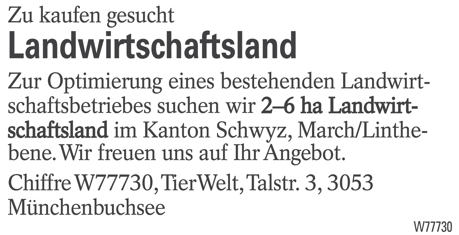 Landwirtschaftsland