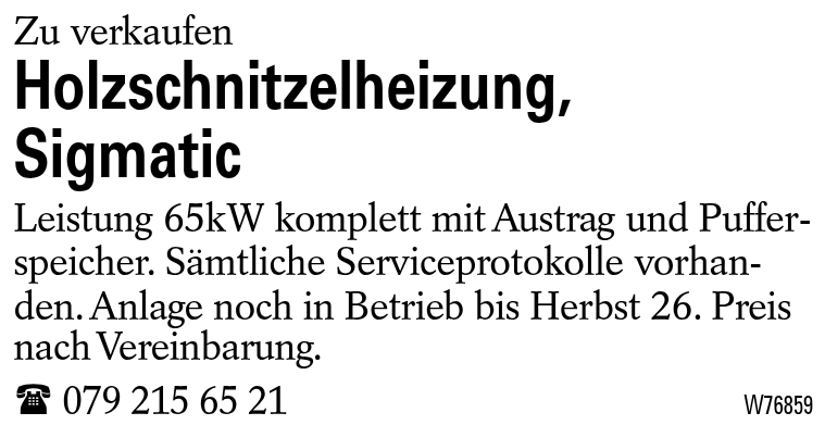 Holzschnitzelheizung, Sigmatic