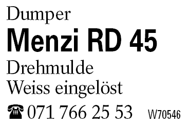 Menzi RD 45