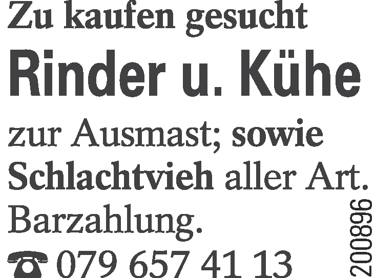 Zu kaufen gesucht: Rinder