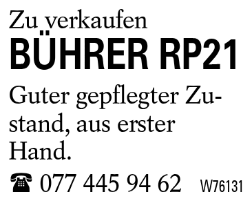 BÜHRER RP21