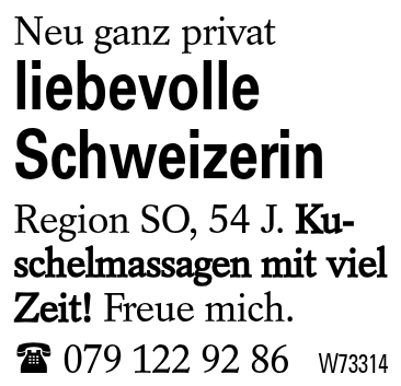 liebevolle Schweizerin