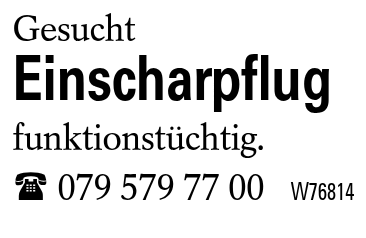 Einscharpflug
