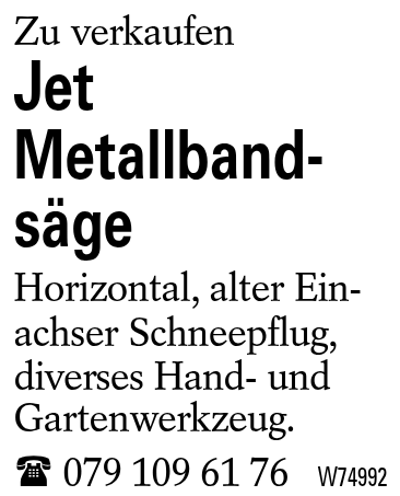 Jet Metallbandsäge