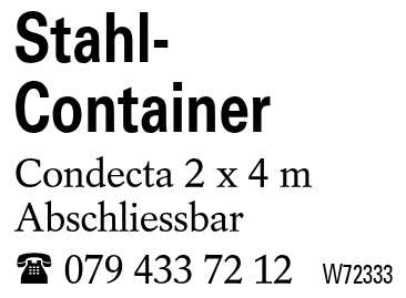 Stahl- Container