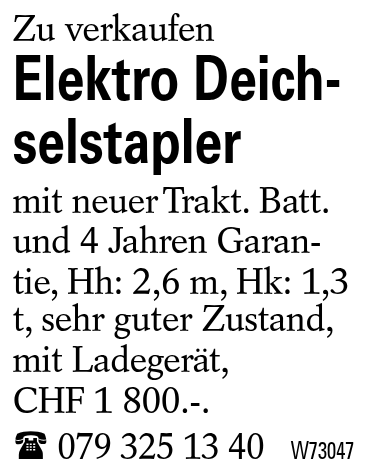 Elektro Deich-selstapler