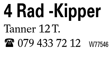 4 Rad -Kipper
