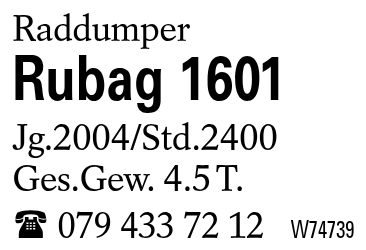 Rubag 1601