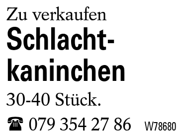 Schlacht-        kaninchen