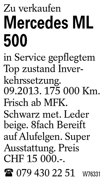 Mercedes ML 500
