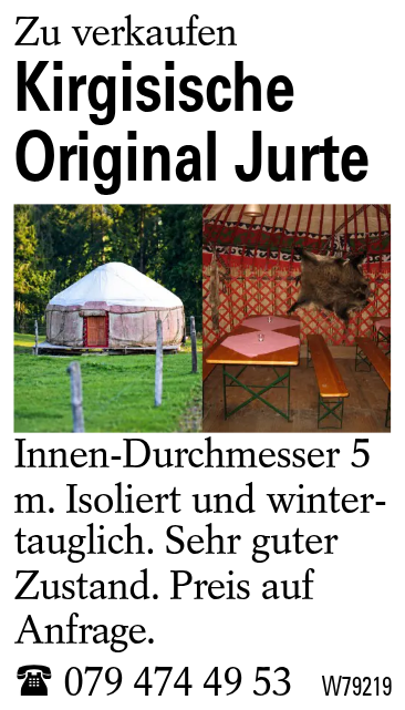 Kirgisische Original Jurte