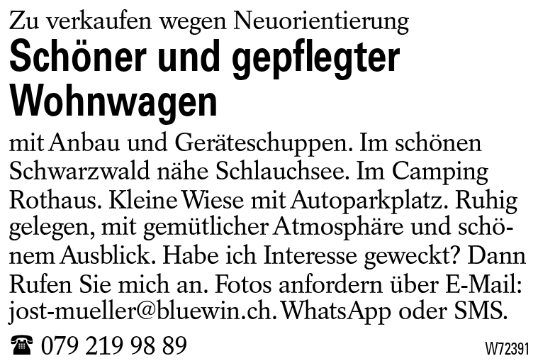 Schöner und gepflegter Wohnwagen