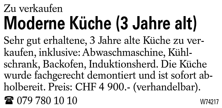 Moderne Küche (3 Jahre alt)