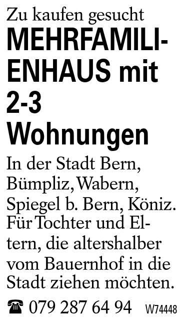 MEHRFAMILIENHAUS mit 2-3 Wohnungen