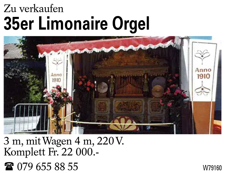 35er Limonaire Orgel
