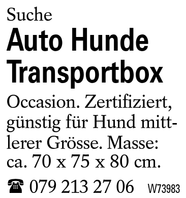 Auto Hunde Transportbox