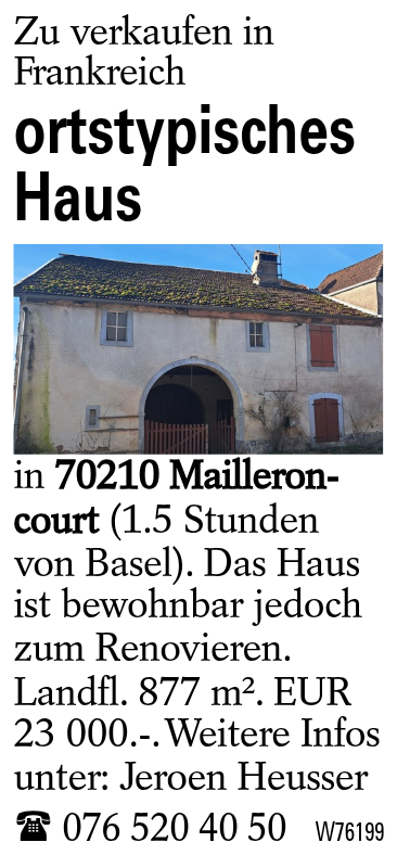 ortstypisches Haus