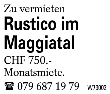 Rustico im Maggiatal