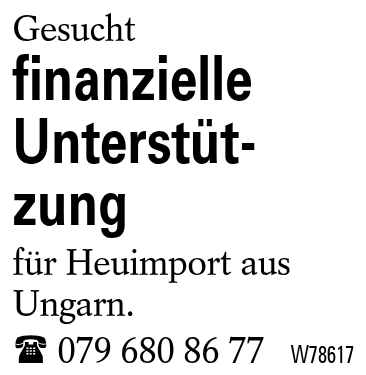finanzielle Unterstützung