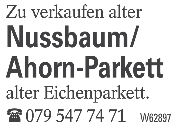 Nussbaum/Ahorn-Parkett