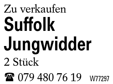 Suffolk Jungwidder