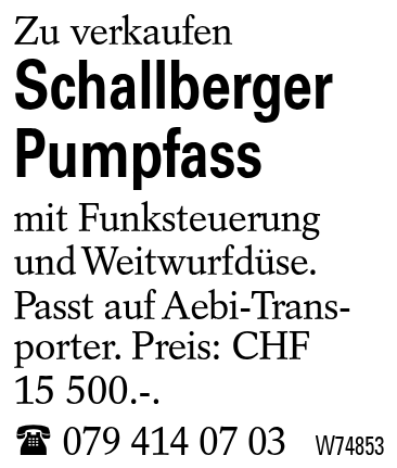 Schallberger Pumpfass