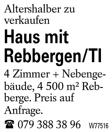 Haus mit Rebbergen/TI