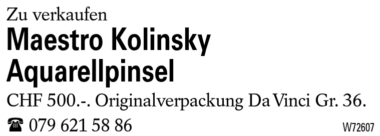 Maestro Kolinsky Aquarellpinsel