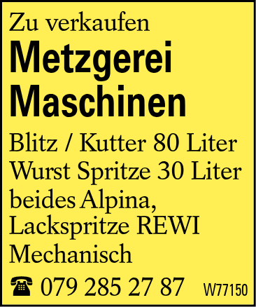 Metzgerei Maschinen