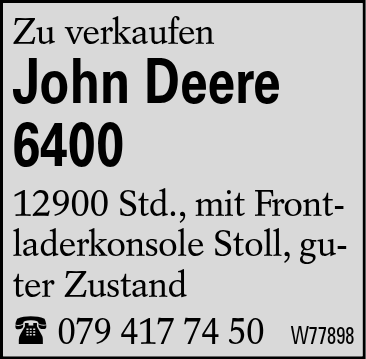 John Deere 6400